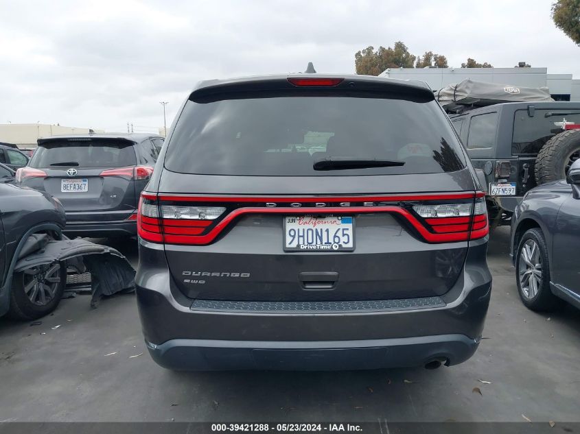 2017 Dodge Durango Sxt Awd VIN: 1C4RDJAG9HC806250 Lot: 39421288