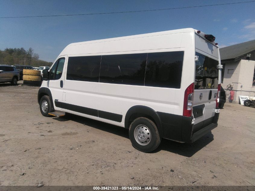 2023 Ram Promaster 2500 Window Van High Roof 159 Wb VIN: 3C6LRVPG7PE550498 Lot: 39421323