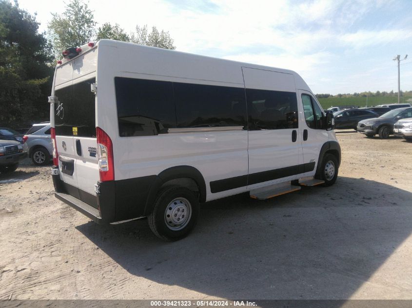 2023 Ram Promaster 2500 Window Van High Roof 159 Wb VIN: 3C6LRVPG7PE550498 Lot: 39421323