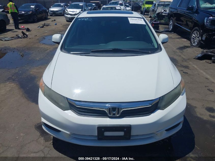 2012 Honda Civic Ex VIN: 2HGFB2F88CH552084 Lot: 39421328