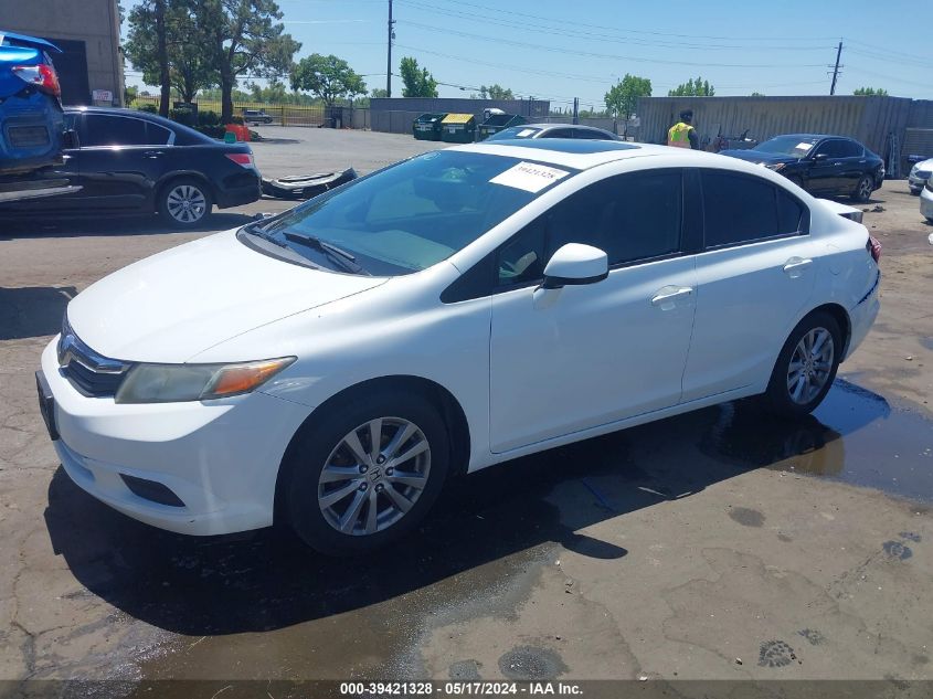 2012 Honda Civic Ex VIN: 2HGFB2F88CH552084 Lot: 39421328