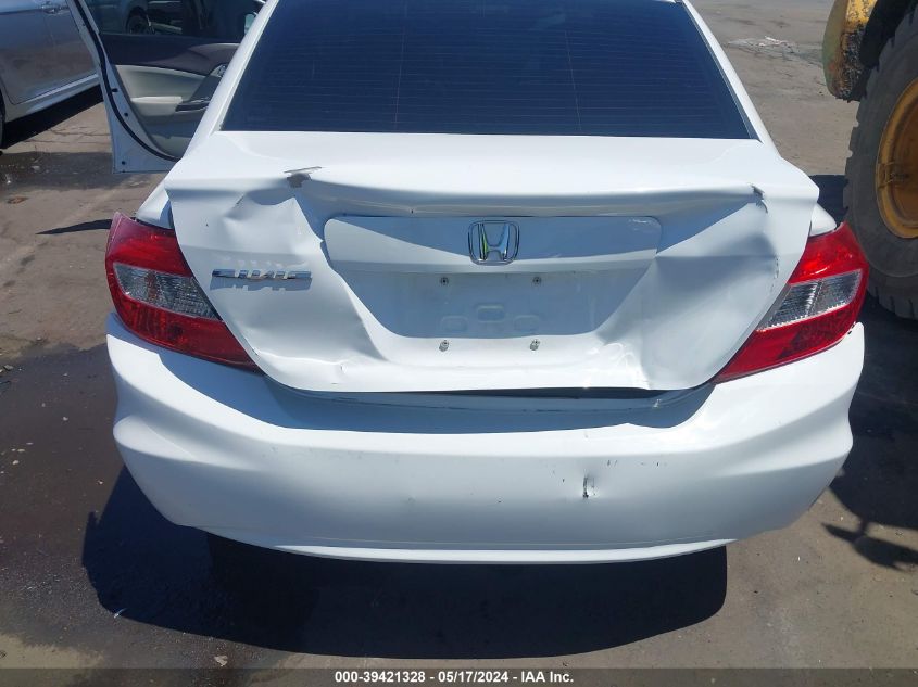 2012 Honda Civic Ex VIN: 2HGFB2F88CH552084 Lot: 39421328