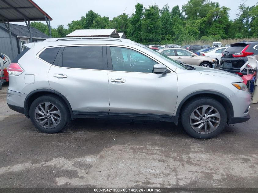 2016 Nissan Rogue Sl VIN: 5N1AT2MV2GC737394 Lot: 39421350