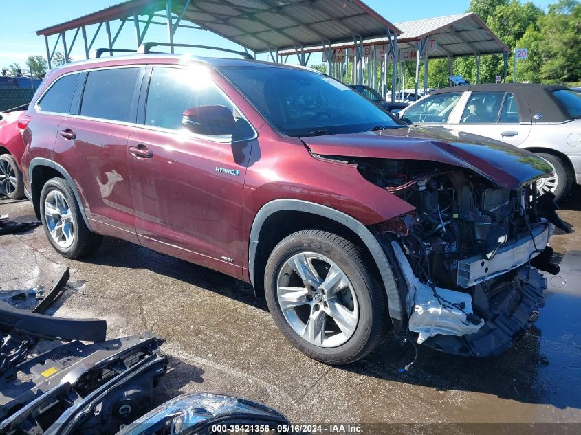 2019 Toyota Highlander Hybrid Limited VIN: 5TDDGRFH4KS069577 Lot: 39421356