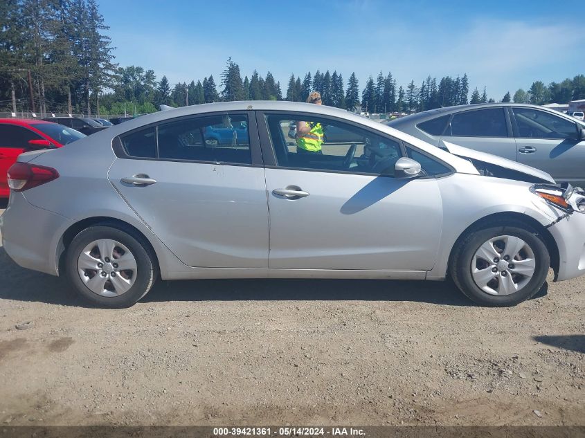 2017 Kia Forte Lx VIN: 3KPFK4A7XHE149641 Lot: 39421361