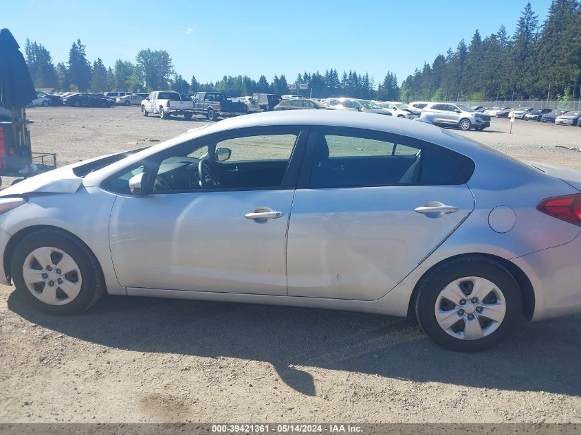 2017 Kia Forte Lx VIN: 3KPFK4A7XHE149641 Lot: 39421361