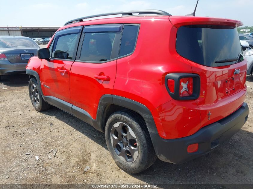 2017 Jeep Renegade Sport Fwd VIN: ZACCJAAB4HPF77930 Lot: 39421375