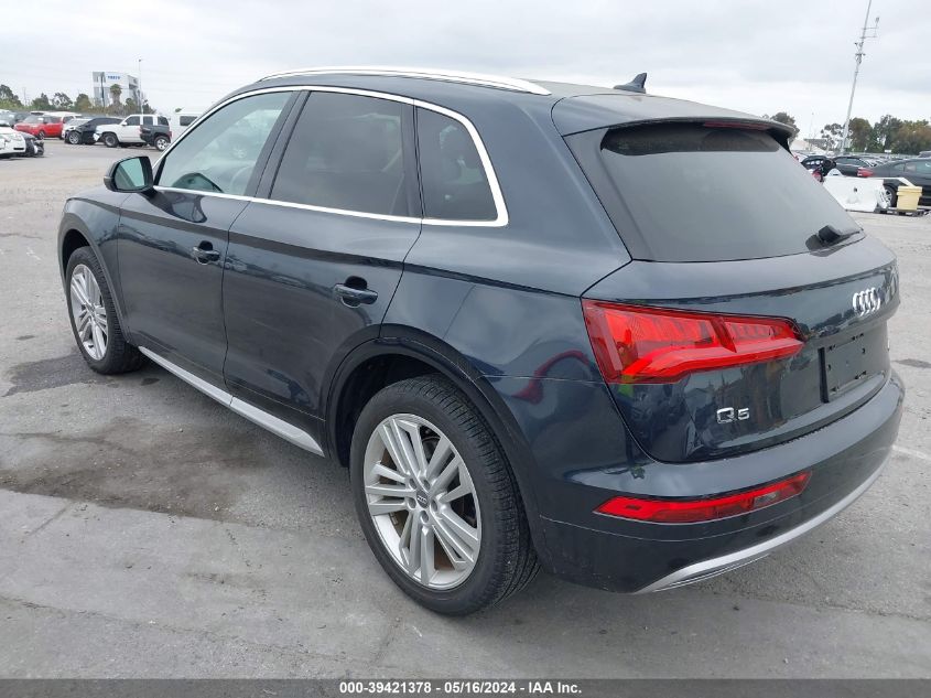 2019 Audi Q5 45 Premium VIN: WA1BNAFY7K2125611 Lot: 39421378