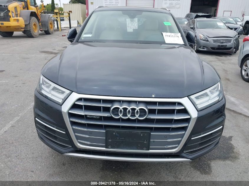 2019 Audi Q5 45 Premium VIN: WA1BNAFY7K2125611 Lot: 39421378