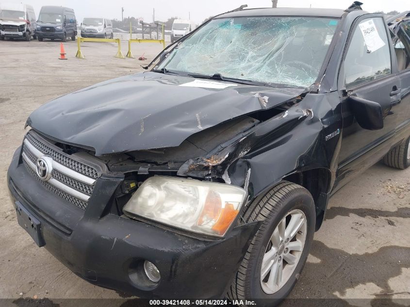 2006 Toyota Highlander Hybrid Limited V6 VIN: JTEDW21A160011399 Lot: 39421408