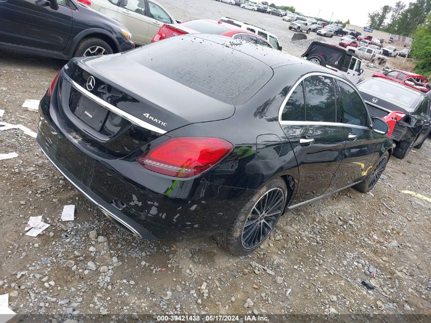 2021 Mercedes-Benz C 300 4Matic VIN: W1KWF8EB7MR615976 Lot: 39421438