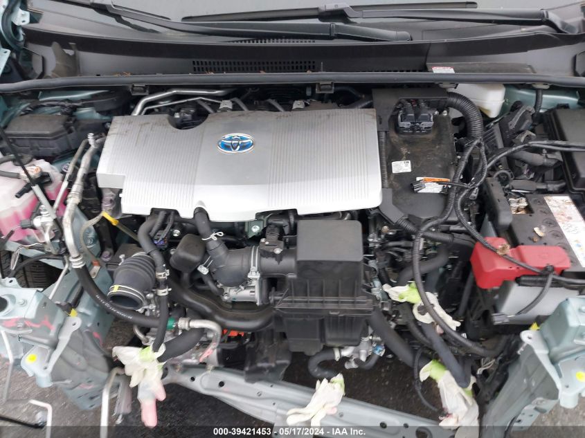 2022 Toyota Prius L VIN: JTDKAMFU6N3188472 Lot: 39421453