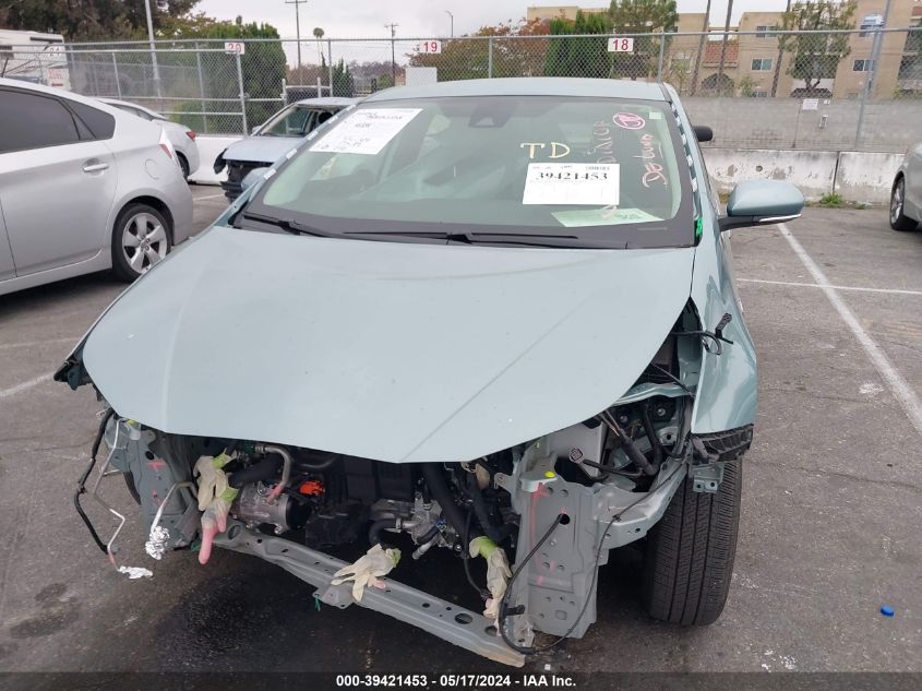 2022 Toyota Prius L VIN: JTDKAMFU6N3188472 Lot: 39421453