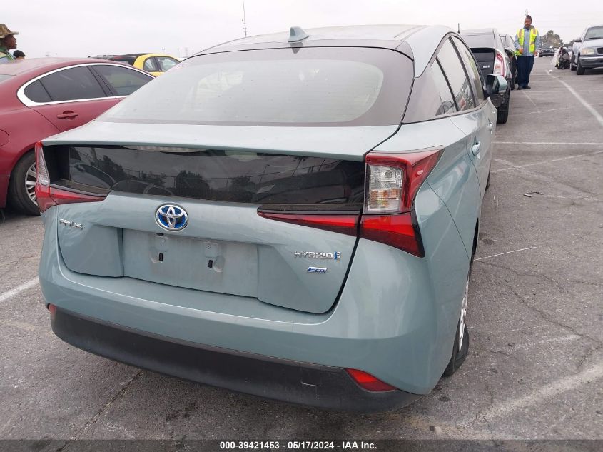 2022 Toyota Prius L VIN: JTDKAMFU6N3188472 Lot: 39421453