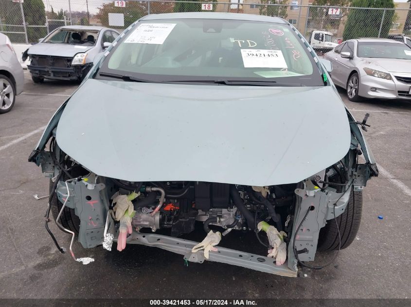 2022 Toyota Prius L VIN: JTDKAMFU6N3188472 Lot: 39421453