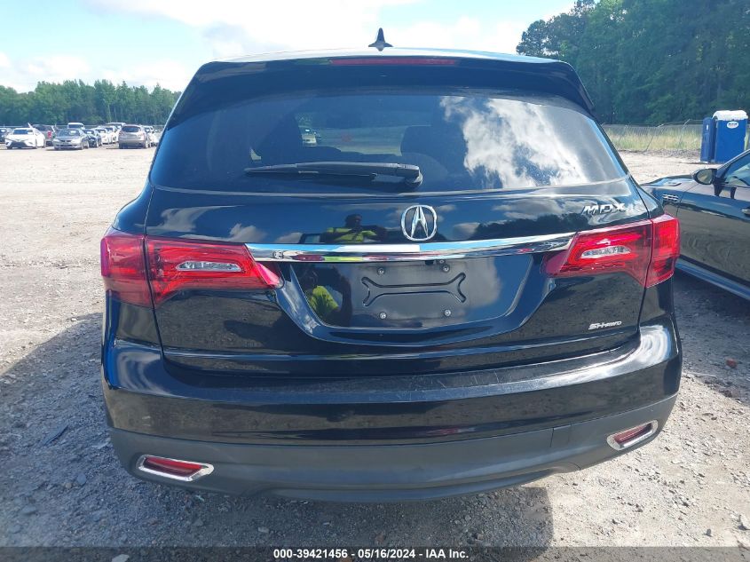 2014 Acura Mdx Technology Package VIN: 5FRYD4H47EB026673 Lot: 39421456