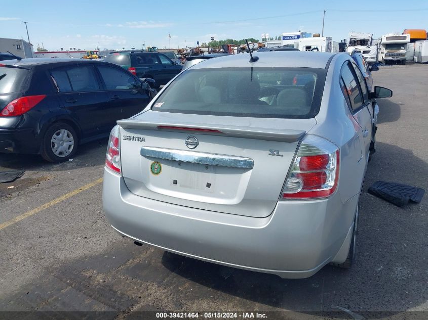 2012 Nissan Sentra 2.0 Sl VIN: 3N1AB6AP1CL736632 Lot: 39421464