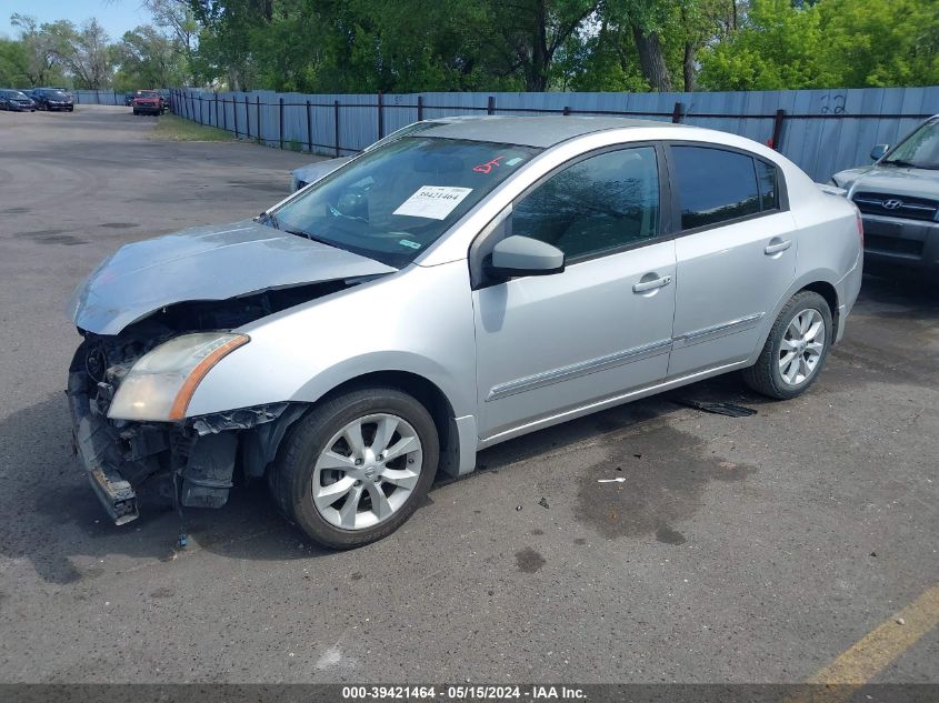 2012 Nissan Sentra 2.0 Sl VIN: 3N1AB6AP1CL736632 Lot: 39421464