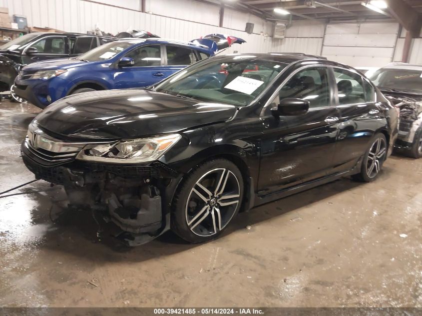 2016 Honda Accord Sport VIN: 1HGCR2F5XGA216994 Lot: 39421485