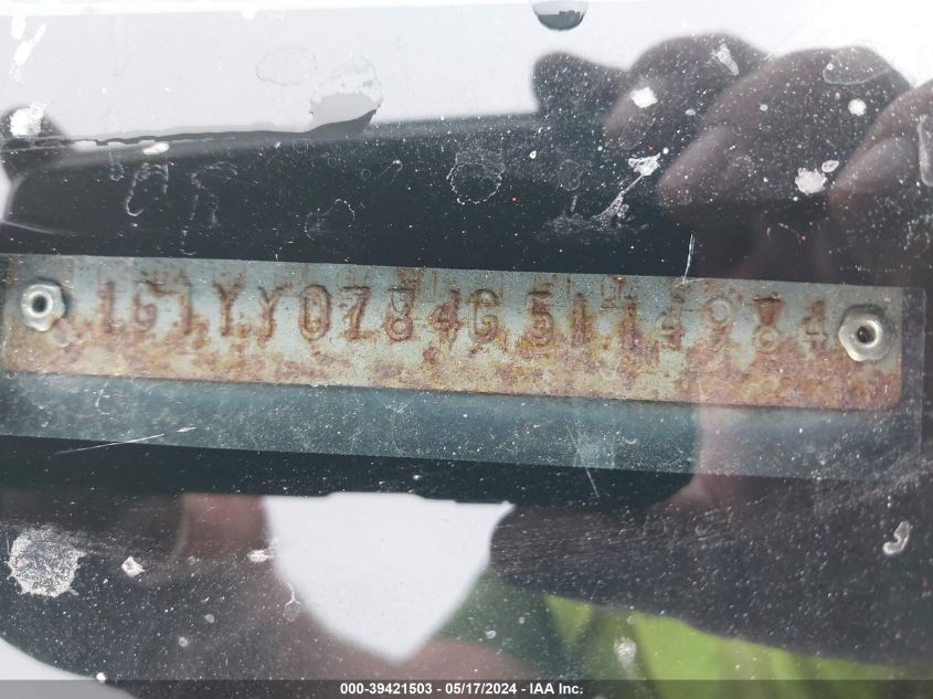 1986 Chevrolet Corvette VIN: 1G1YY0784G5114984 Lot: 39421503