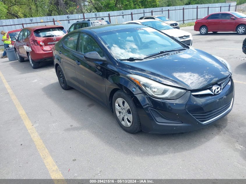 2016 Hyundai Elantra Se VIN: 5NPDH4AE3GH711913 Lot: 39421516