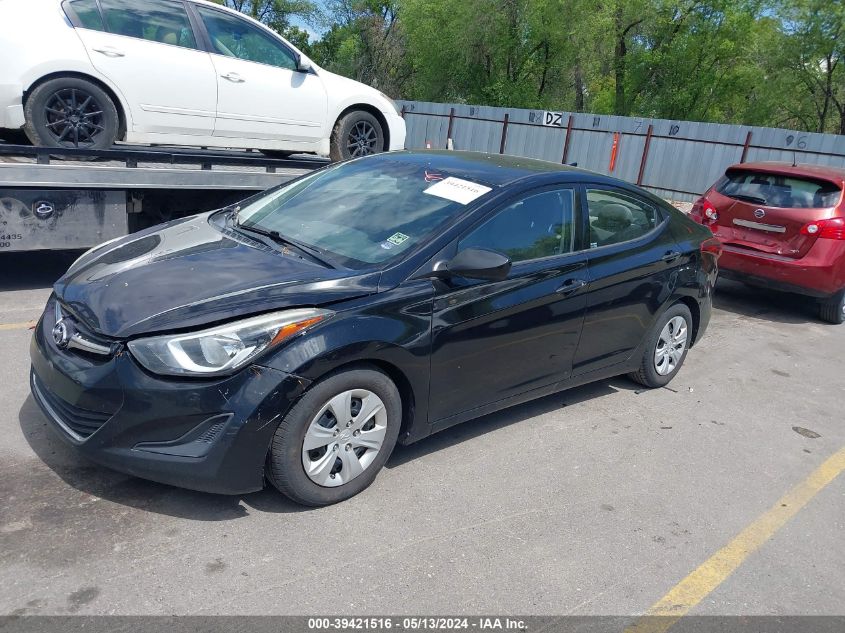 2016 Hyundai Elantra Se VIN: 5NPDH4AE3GH711913 Lot: 39421516