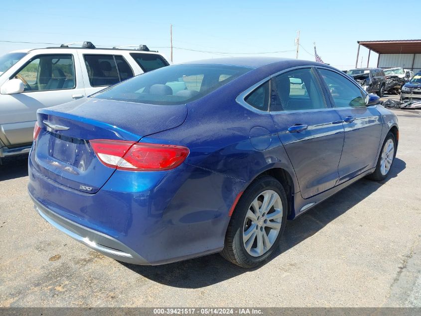 2015 Chrysler 200 Limited VIN: 1C3CCCAB0FN547291 Lot: 39421517