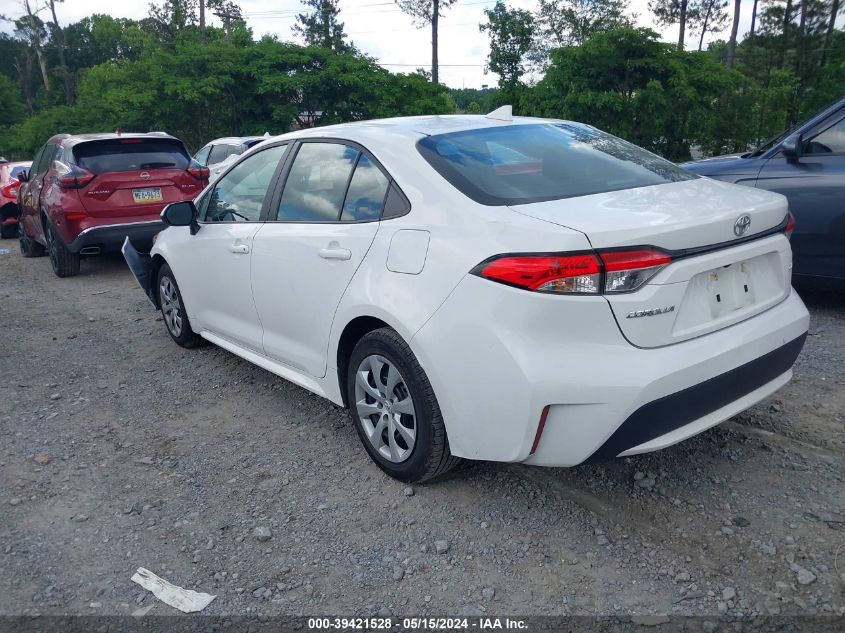 2022 Toyota Corolla Le VIN: 5YFEPMAE5NP356945 Lot: 39421528