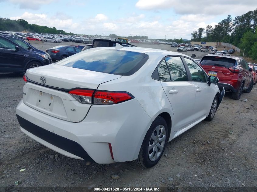 2022 Toyota Corolla Le VIN: 5YFEPMAE5NP356945 Lot: 39421528