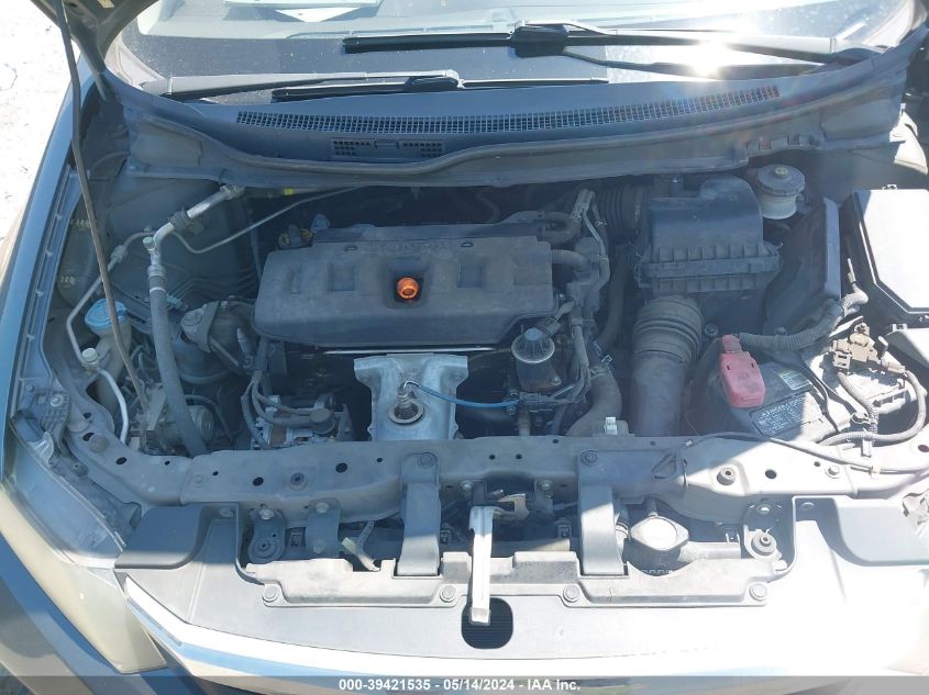 2012 Honda Civic Ex VIN: 19XFB2F89CE011894 Lot: 39421535