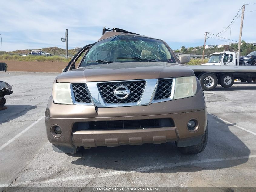 2005 Nissan Pathfinder Se VIN: 5N1AR18U35C718943 Lot: 39421541