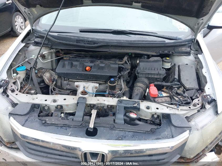 2012 Honda Civic Lx VIN: 2HGFB2F59CH580966 Lot: 39421545