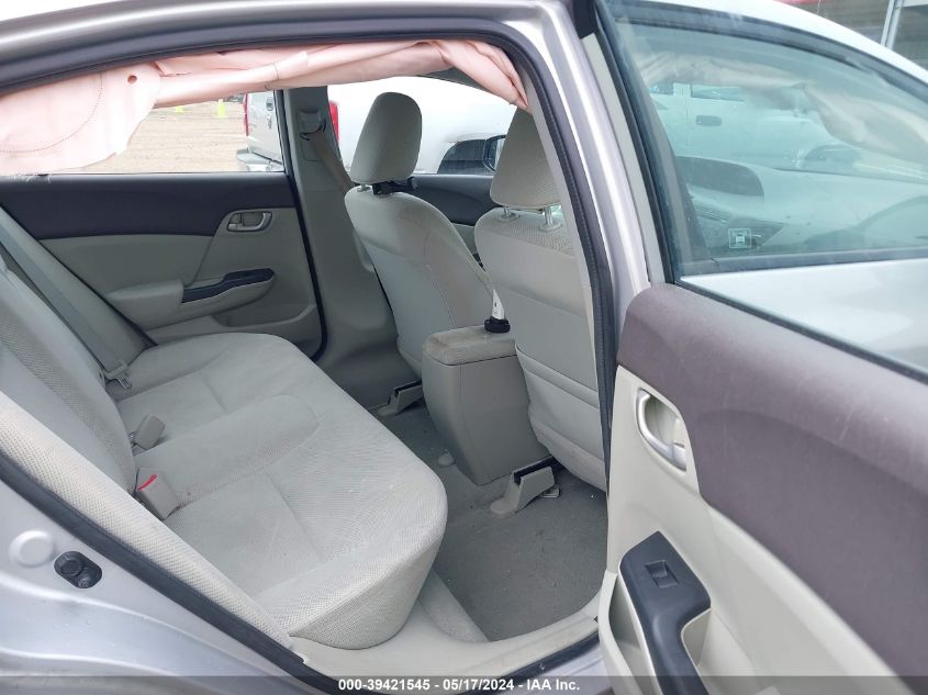 2012 Honda Civic Lx VIN: 2HGFB2F59CH580966 Lot: 39421545