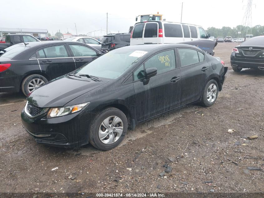 2015 Honda Civic Lx VIN: 19XFB2F5XFE037768 Lot: 39421574