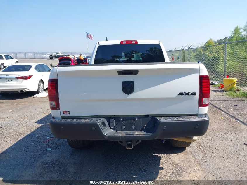 2022 Ram 1500 Classic Warlock Quad Cab 4X4 6'4 Box VIN: 1C6RR7GG9NS176072 Lot: 39421582