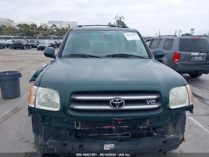 2004 Toyota Sequoia Limited V8 VIN: 5TDZT38A94S209043 Lot: 39421591