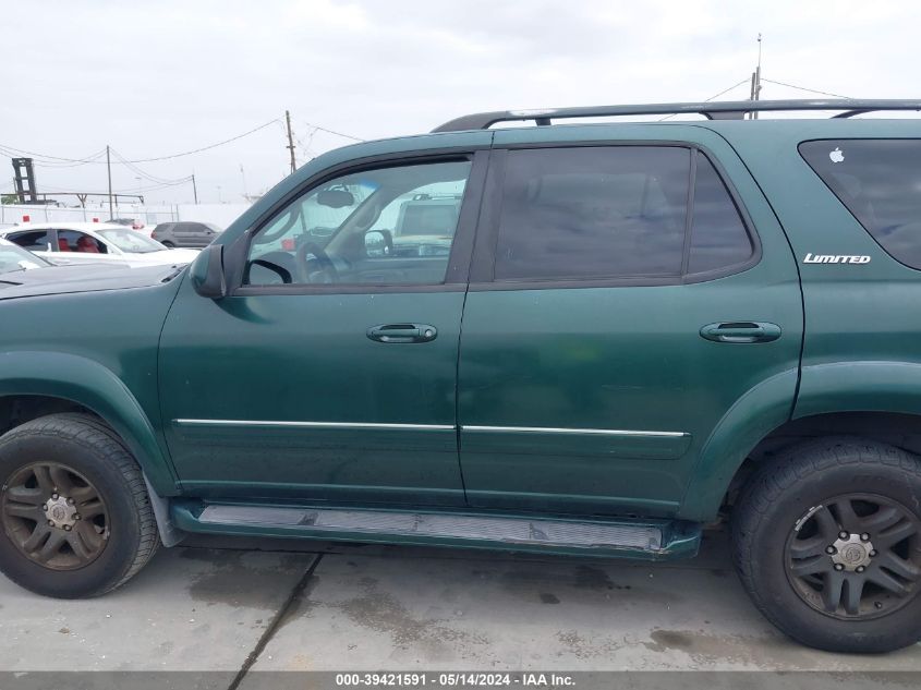 2004 Toyota Sequoia Limited V8 VIN: 5TDZT38A94S209043 Lot: 39421591