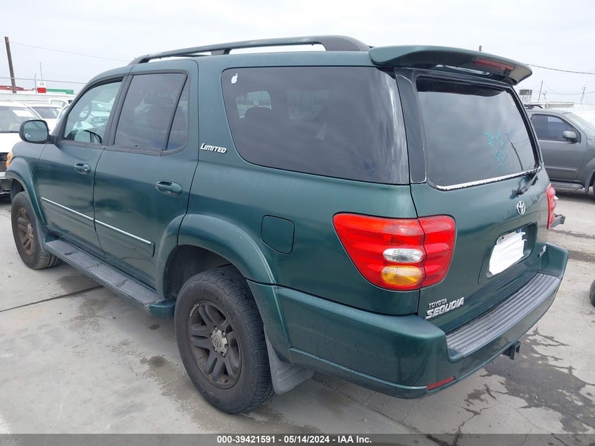 2004 Toyota Sequoia Limited V8 VIN: 5TDZT38A94S209043 Lot: 39421591