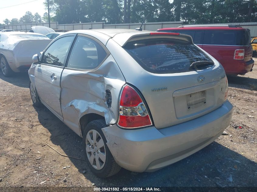 2011 Hyundai Accent Gs VIN: KMHCM3AC6BU186517 Lot: 39421592