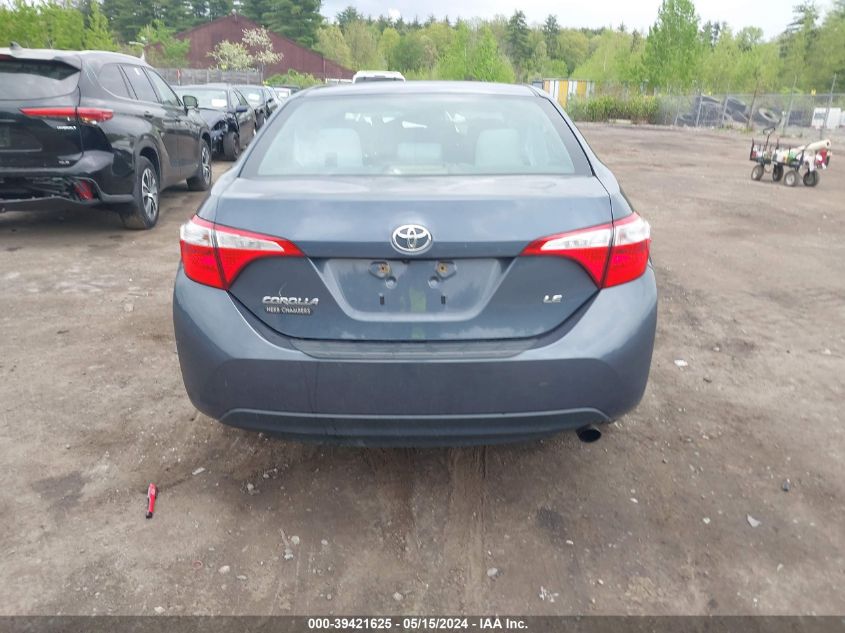 2016 Toyota Corolla Le VIN: 2T1BURHE6GC563264 Lot: 39421625