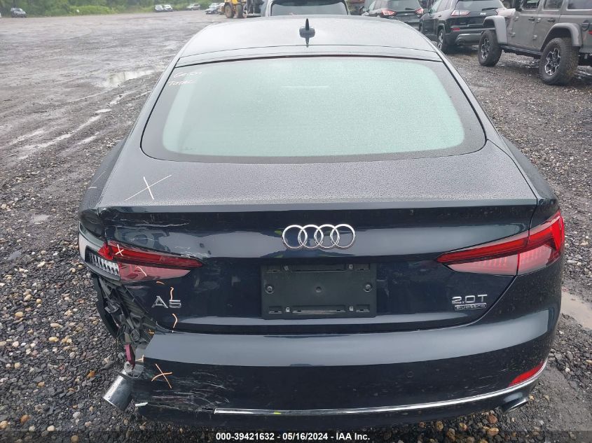 2018 Audi A5 2.0T Premium VIN: WAUBNCF59JA134917 Lot: 39421632