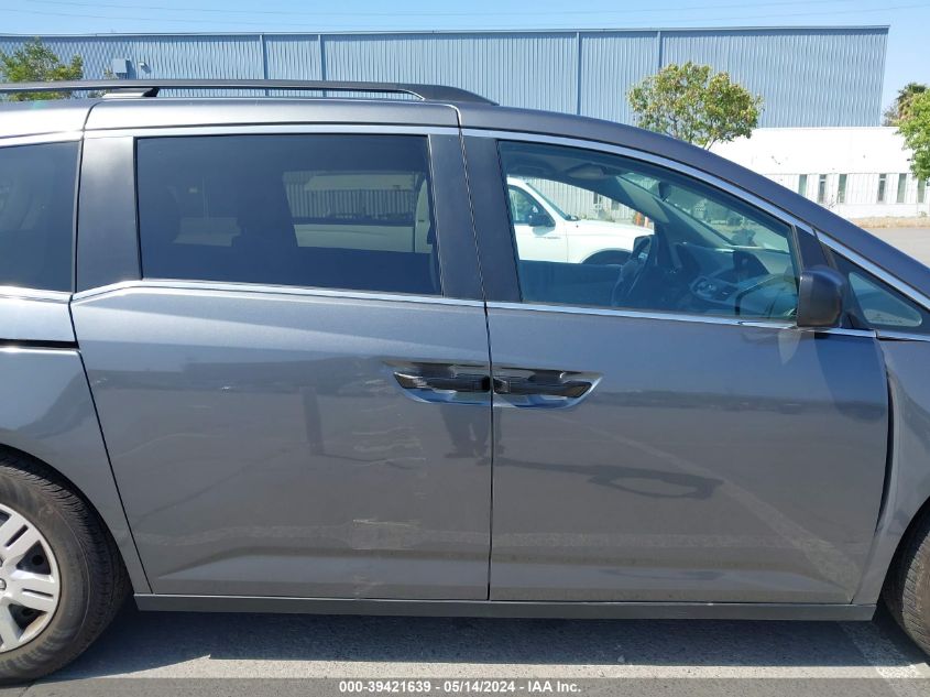 2013 Honda Odyssey Lx VIN: 5FNRL5H25DB042222 Lot: 39421639