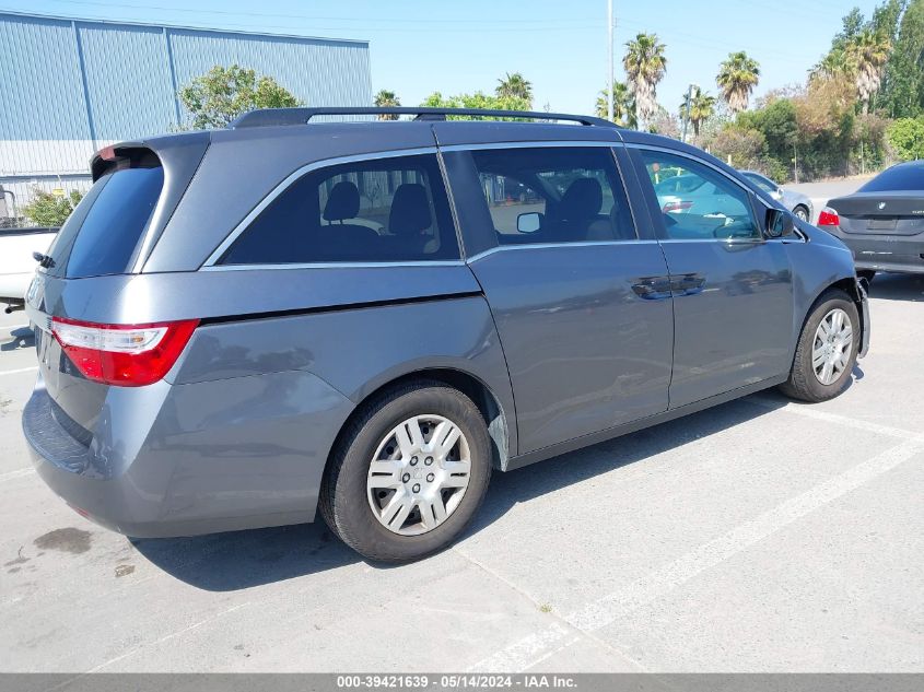 2013 Honda Odyssey Lx VIN: 5FNRL5H25DB042222 Lot: 39421639