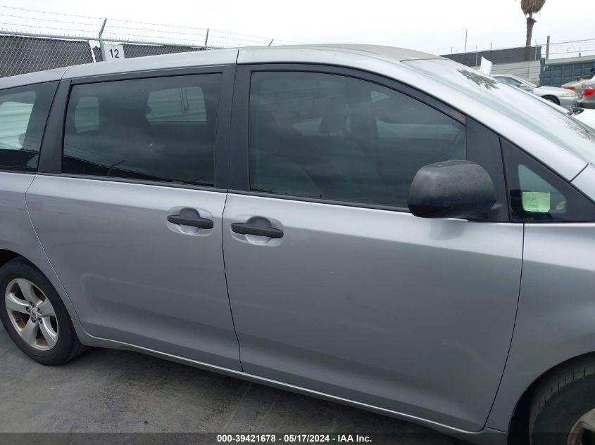 2011 Toyota Sienna Base V6 VIN: 5TDZK3DC8BS010539 Lot: 39421678