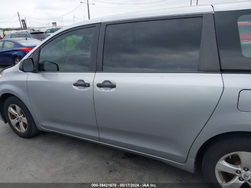 2011 Toyota Sienna Base V6 VIN: 5TDZK3DC8BS010539 Lot: 39421678