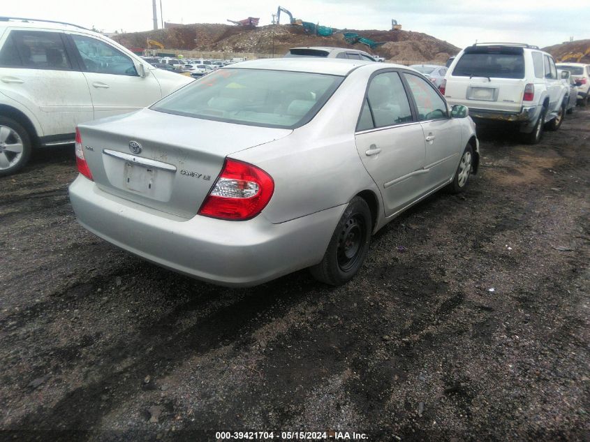 2002 Toyota Camry Le VIN: 4T1BE32K62U054968 Lot: 39421704