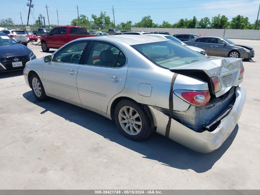 2003 Lexus Es 300 VIN: JTHBF30G330098904 Lot: 39421749