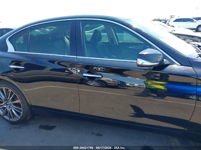 2017 Infiniti Q50 3.0T Red Sport 400 VIN: JN1FV7AR3HM871743 Lot: 39421795