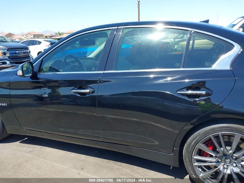 2017 Infiniti Q50 3.0T Red Sport 400 VIN: JN1FV7AR3HM871743 Lot: 39421795
