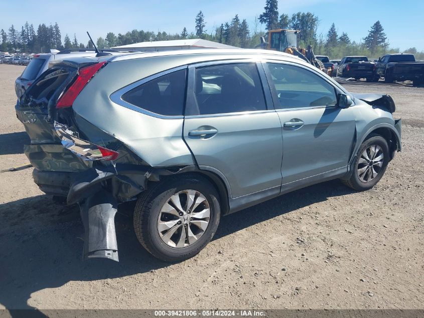 2012 Honda Cr-V Ex-L VIN: JHLRM4H74CC018933 Lot: 39421806